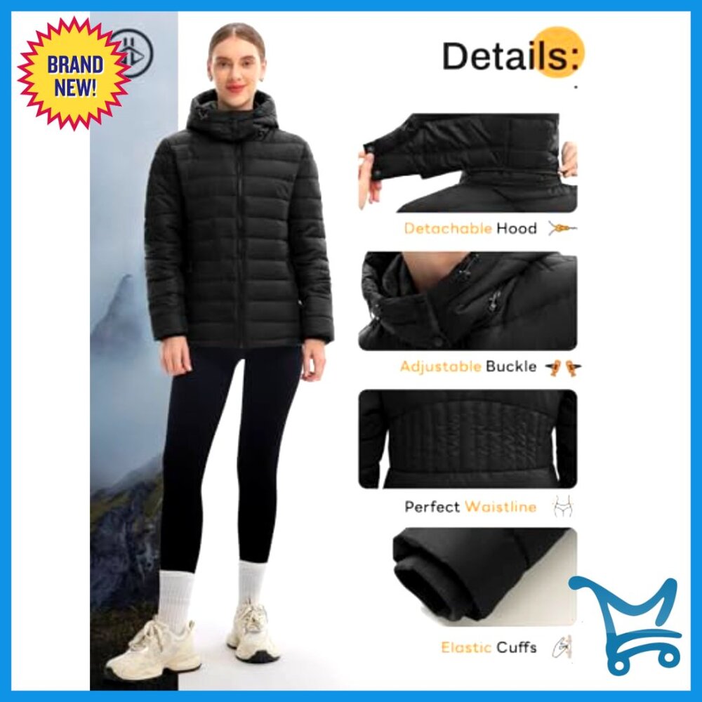 Packable Puffer Jacket Lightweight Waterproof Qui… - image 6